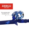 image:imageZebco Splash Spincast Reel and Fishing Rod Combo Fiberglass Rod Ball Bearing System All Metal Gears 8Pound LineTidepool Blue