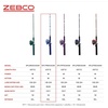 image:imageZebco Splash Spincast Reel and Fishing Rod Combo Fiberglass Rod Ball Bearing System All Metal Gears 8Pound LineTidepool Blue